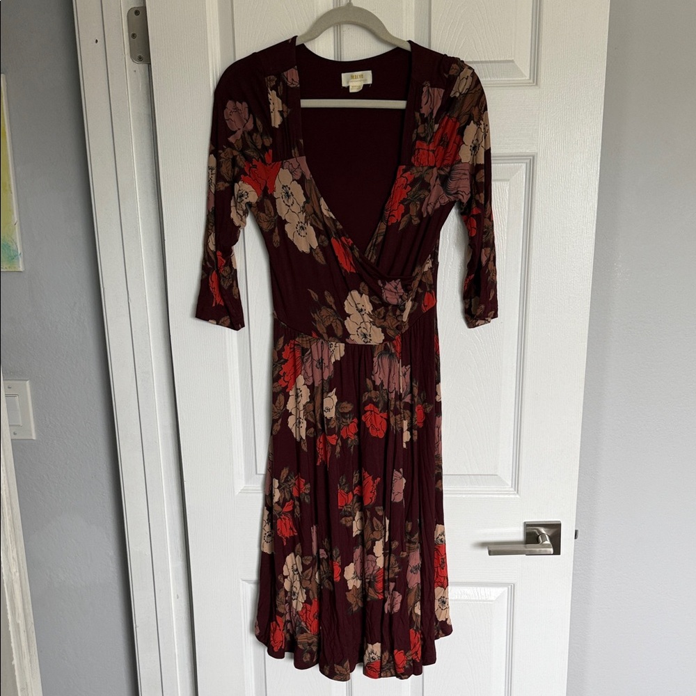 Maeve by Anthropology faux wrap dress